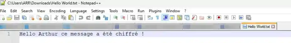 Decrypt File - Etape 3